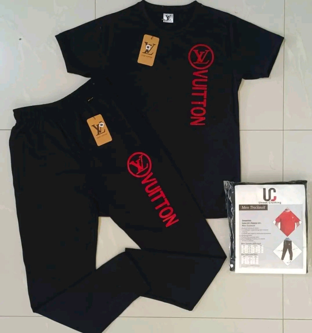 Men’s 2 Piece Tracksuit Set – Premium T-Shirt & Trouser Outfit