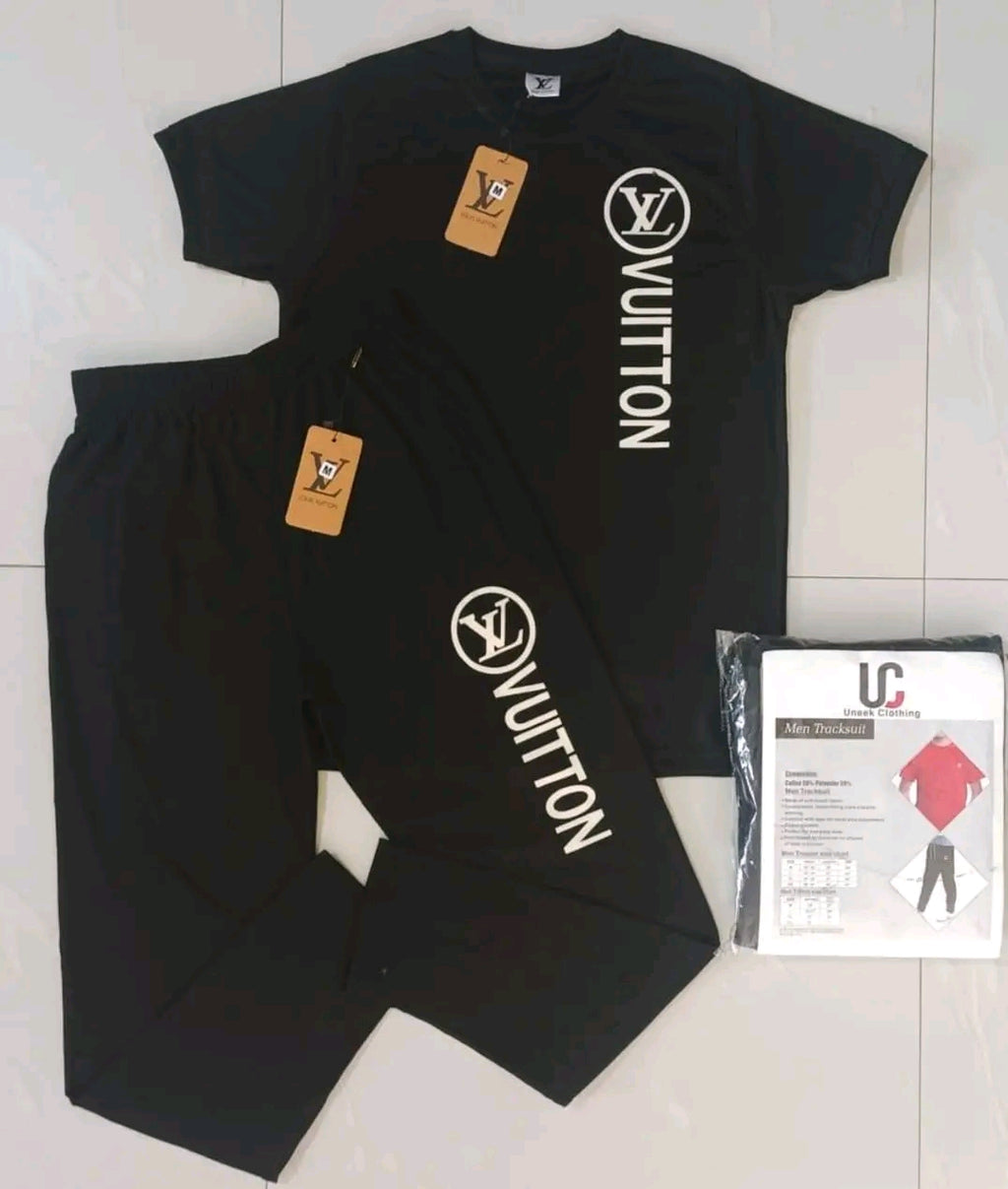 Men’s 2 Piece Tracksuit Set – Premium T-Shirt & Trouser Outfit