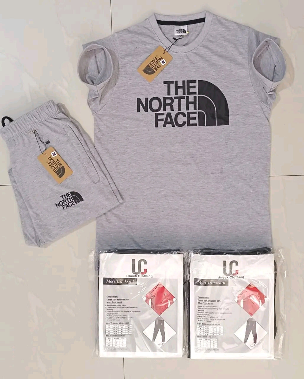 Men’s 2 Piece Tracksuit Set – Premium T-Shirt & Trouser Outfit