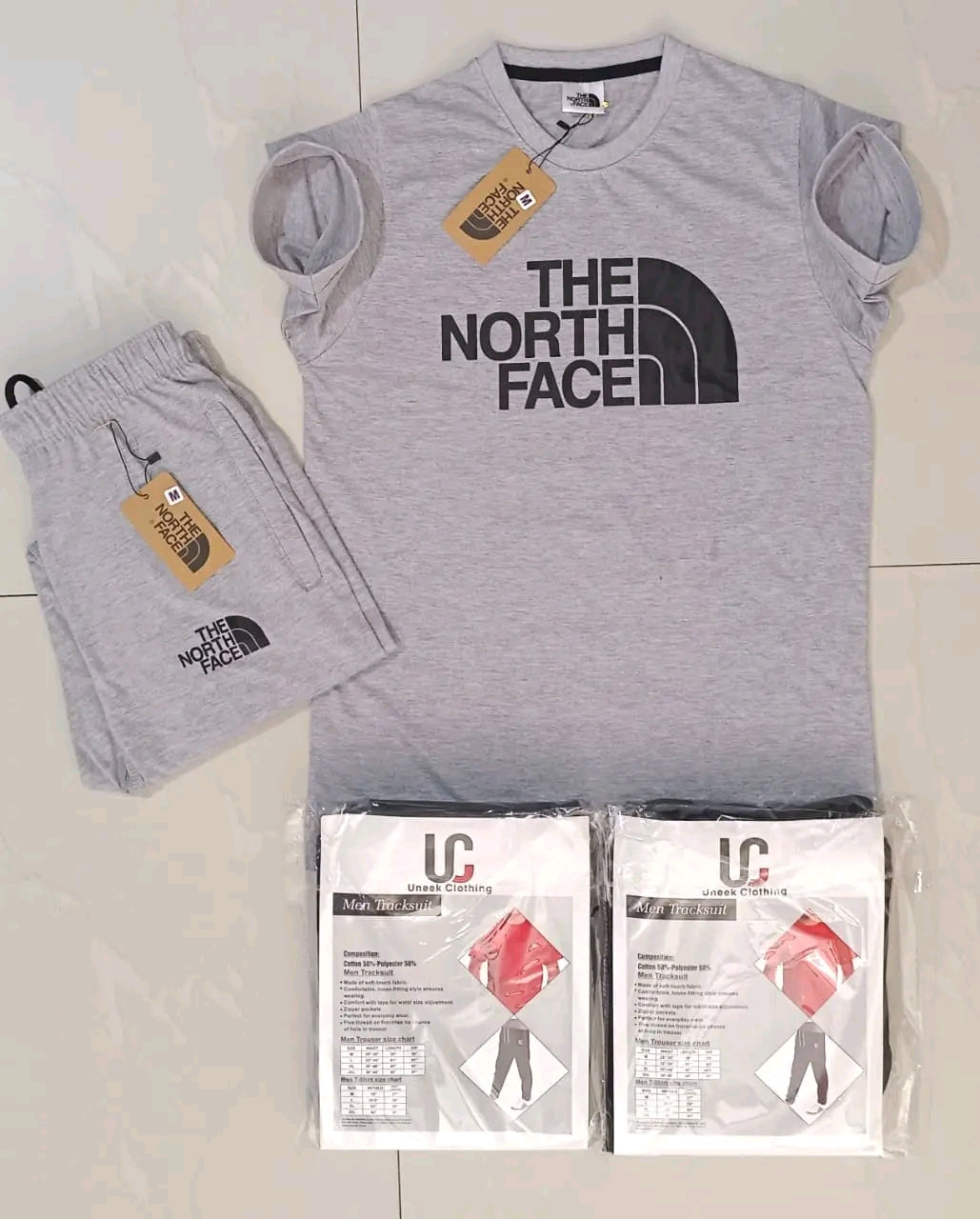 Men’s 2 Piece Tracksuit Set – Premium T-Shirt & Trouser Outfit