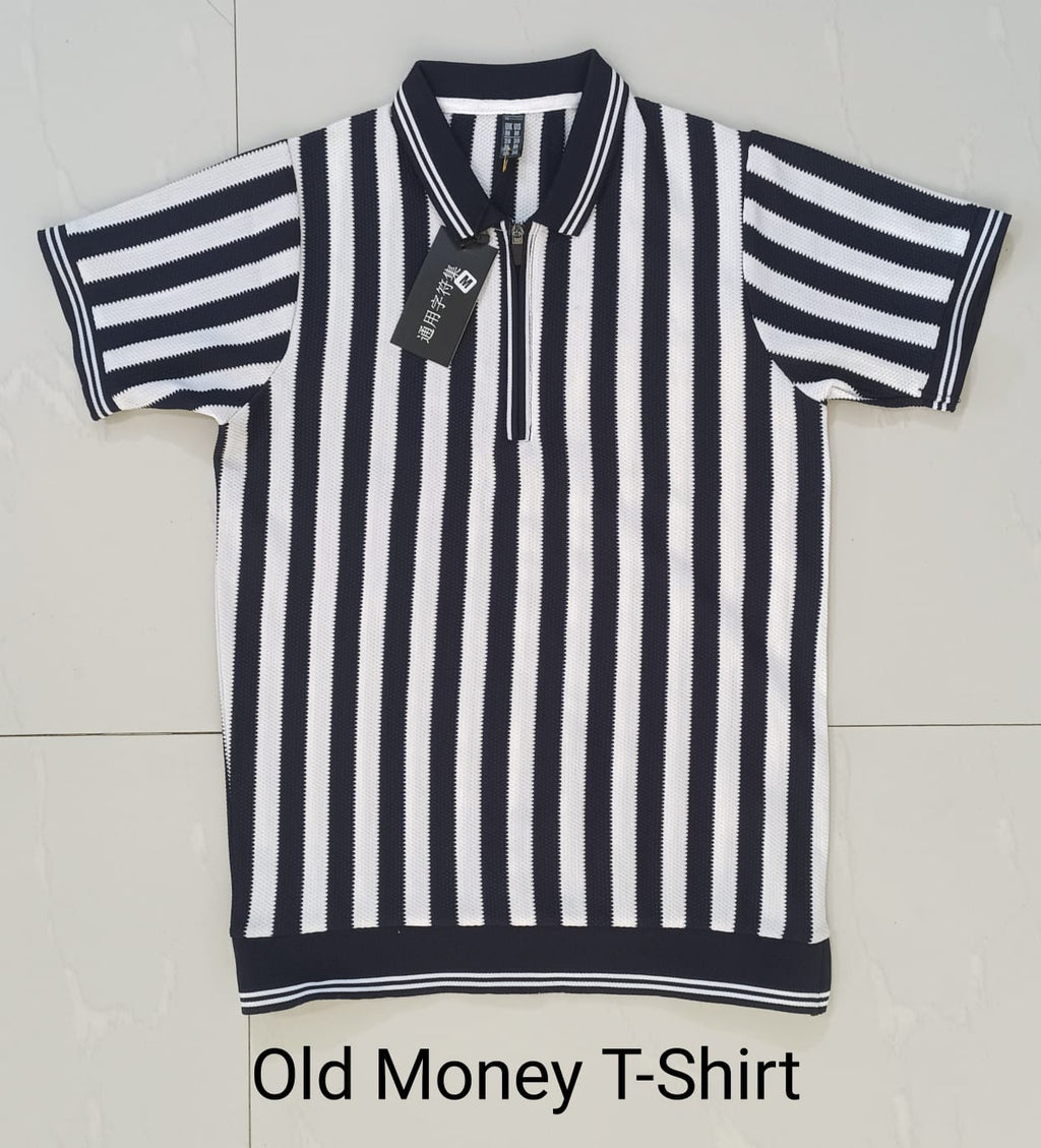 Old Money Striped Polo – Classic Luxury Redefined