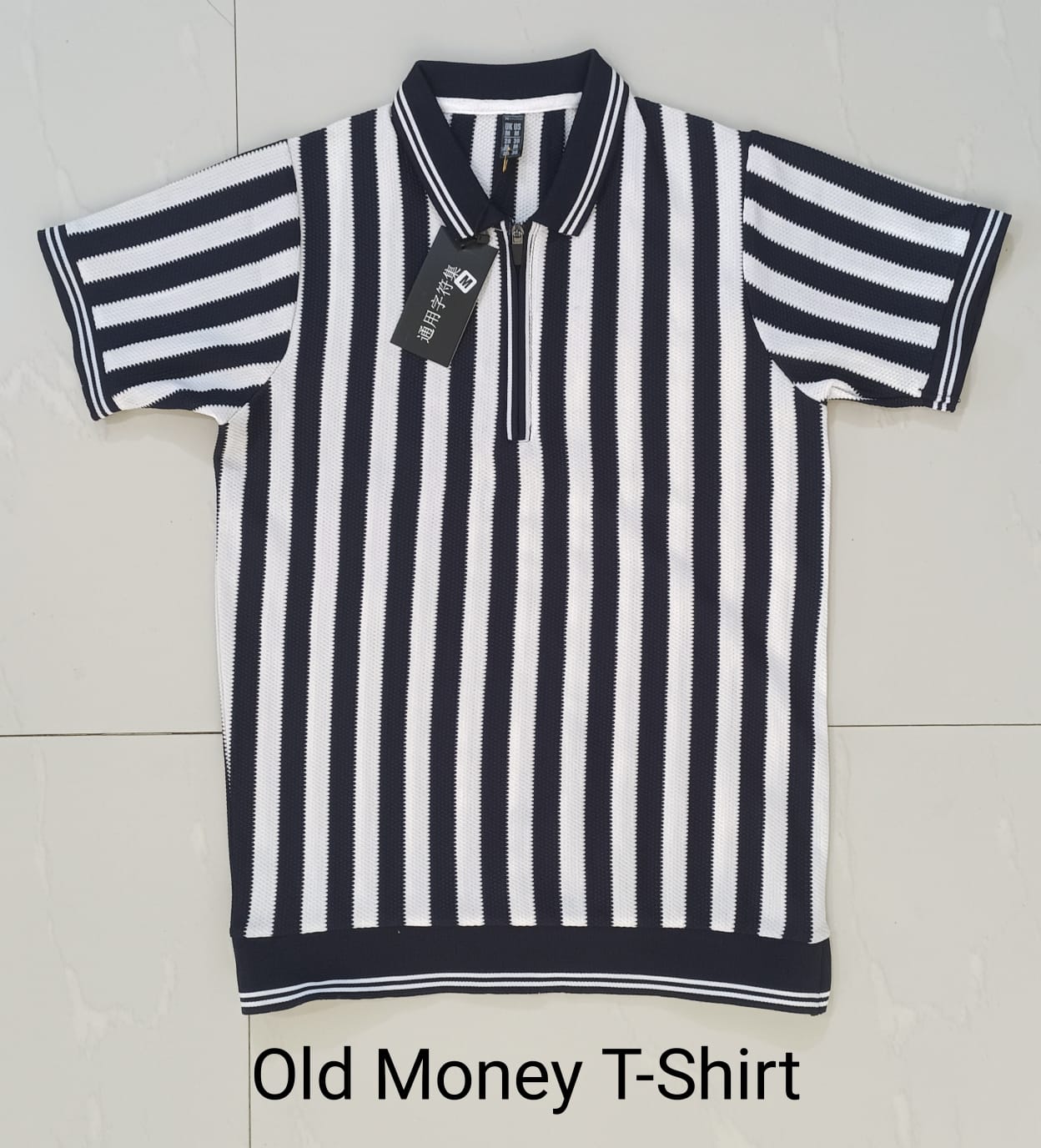 Old Money Striped Polo – Classic Luxury Redefined