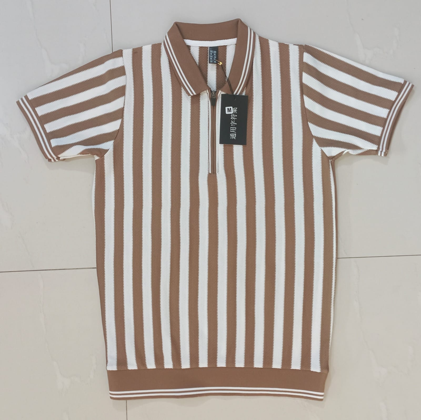 Old Money Striped Polo – Classic Luxury Redefined