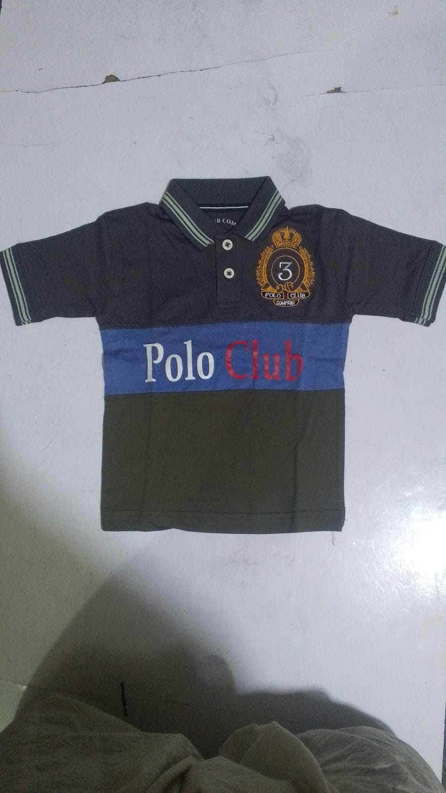 Kids Polo Club Premium T-Shirt – Stylish Color Block Casual Wear for Boys
