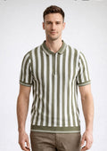 Old Money Striped Polo – Classic Luxury Redefined