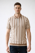 Old Money Striped Polo – Classic Luxury Redefined