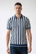 Old Money Striped Polo – Classic Luxury Redefined