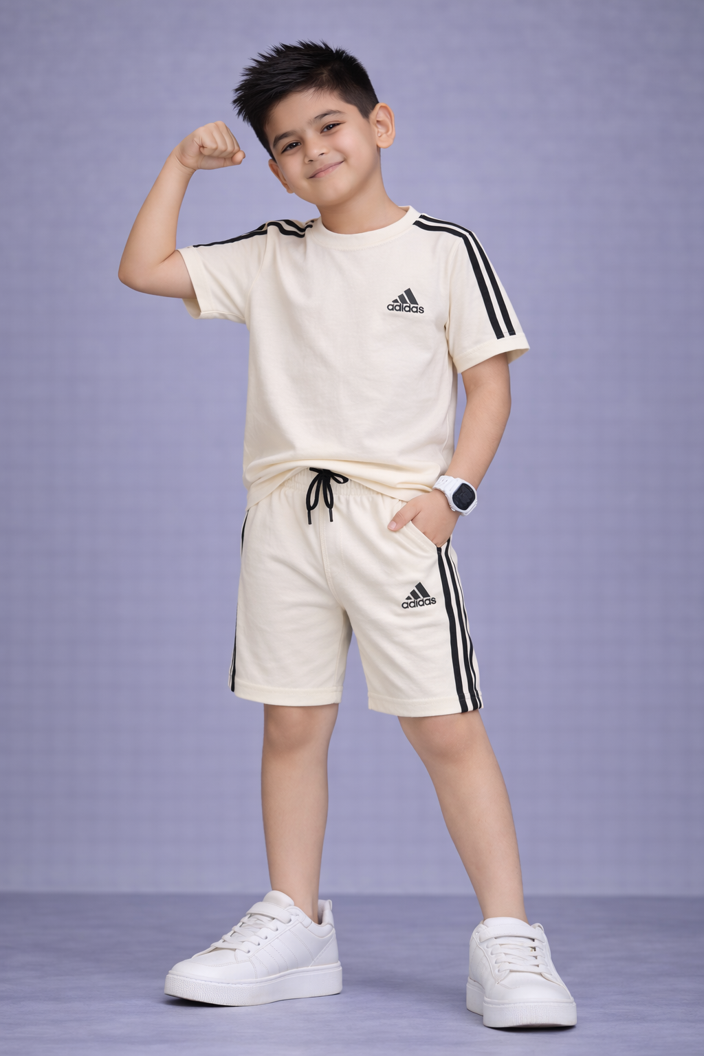 Kids  Sports Set – Trendy T-Shirt & Shorts with Stylish Active Look