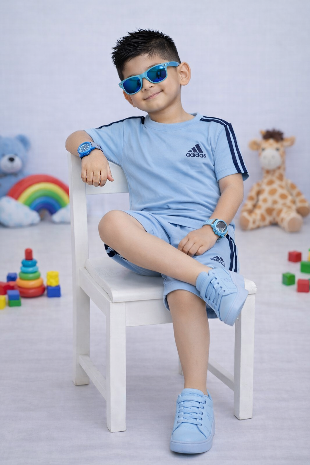Kids  Sports Set – Trendy T-Shirt & Shorts with Stylish Active Look