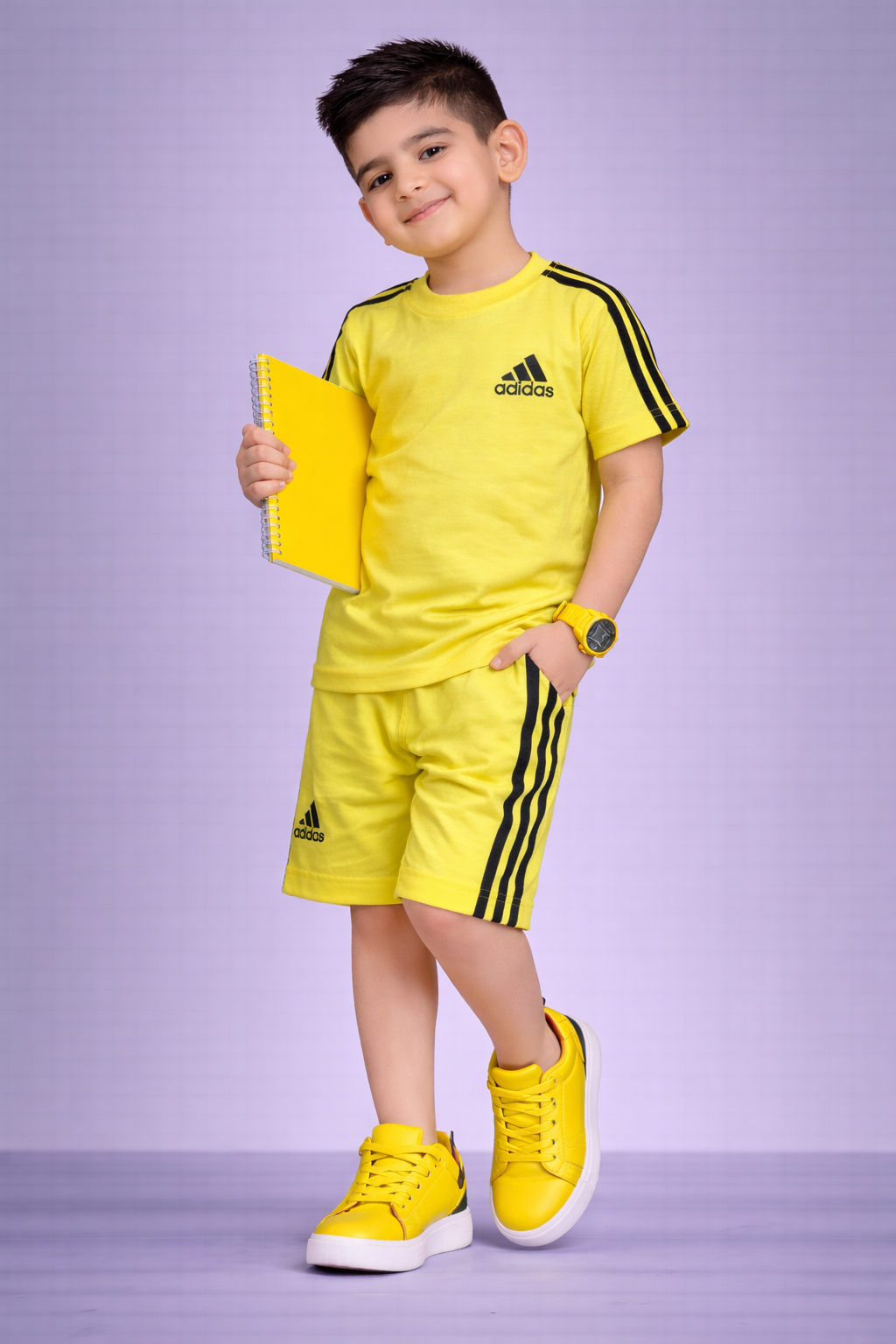 Kids  Sports Set – Trendy T-Shirt & Shorts with Stylish Active Look
